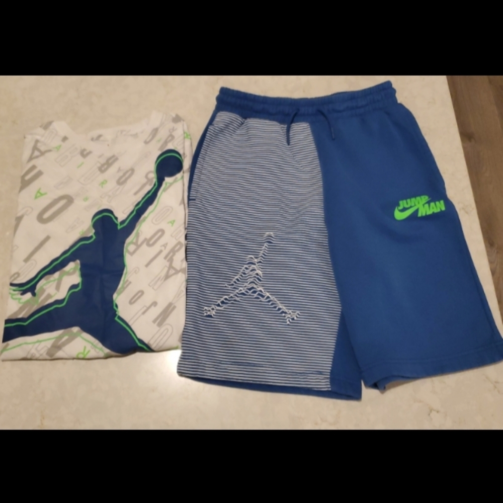 Youth Jordan Jumpman x Nike Fleece Shorts & Tee Set